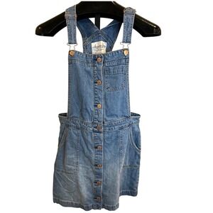 American Rag Cie Denim Button Front Overall Dress Size 15 Blue Jean‎